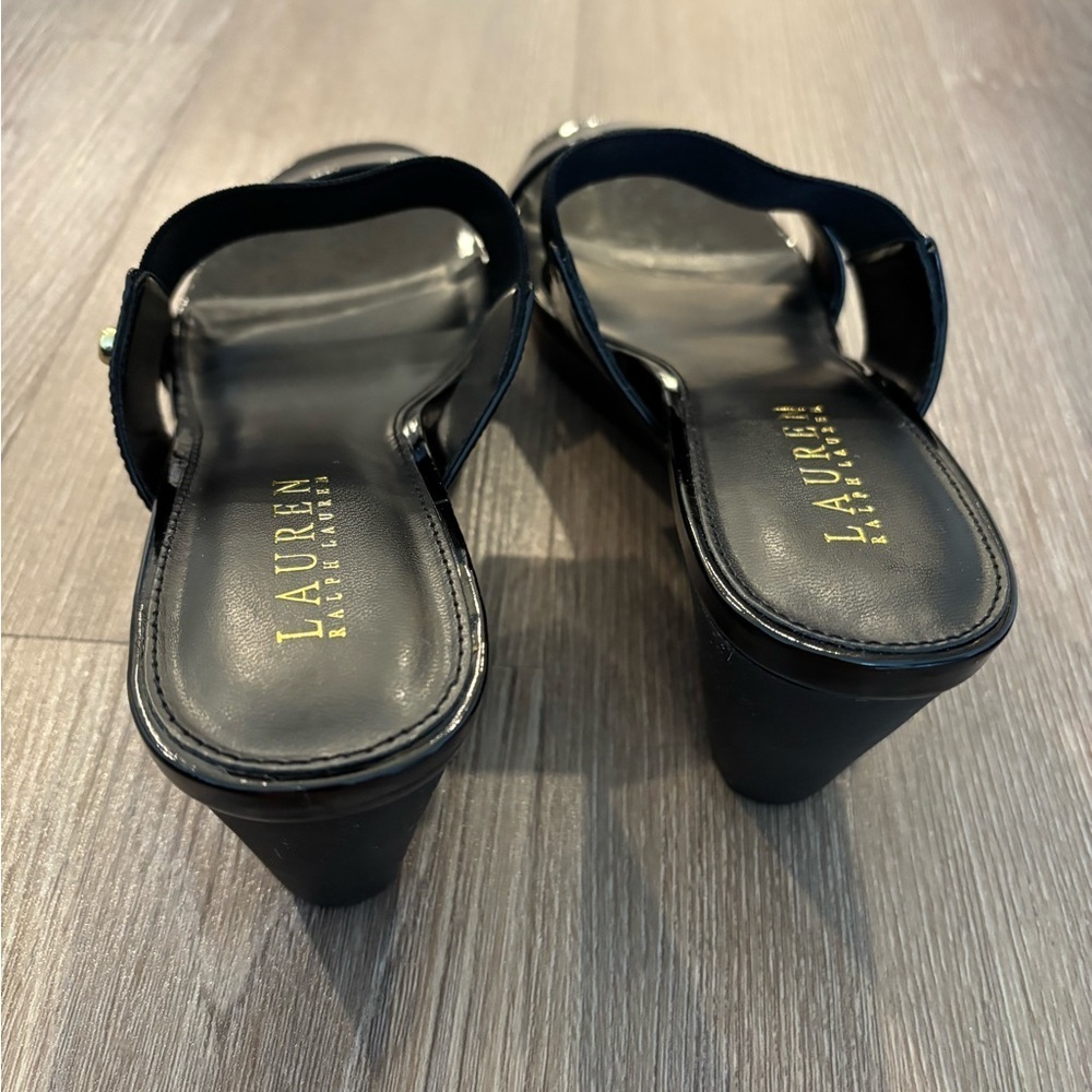 Ralph Lauren Rhianna Platform Wedge Slides, Size 8.5 - Picture 3 of 5